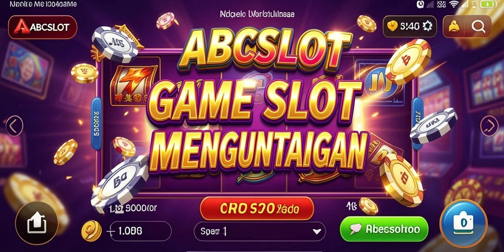 Tampilan menarik dari gameplay ABCSLOT dengan berbagai tema slot.
