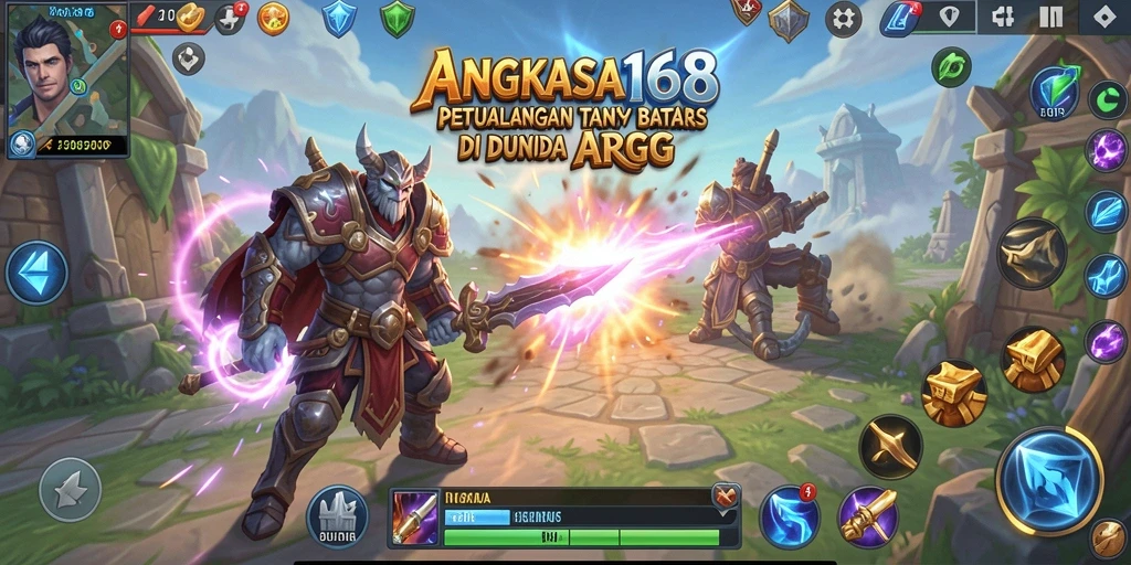 Tampilan menakjubkan dari gameplay ARPG di ANGKASA168.