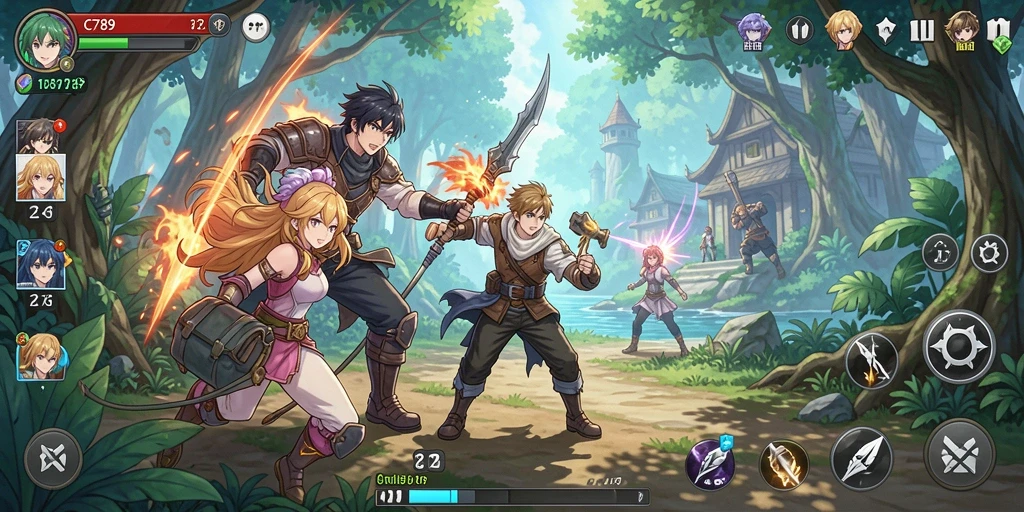 Screenshot C789 menampilkan aksi karakter anime dengan grafik yang menakjubkan.