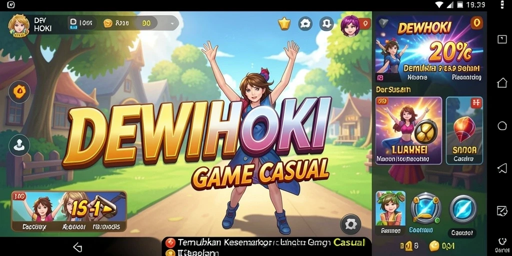 Tangkapan layar gameplay DEWIHOKI yang mengasyikkan dan penuh warna.