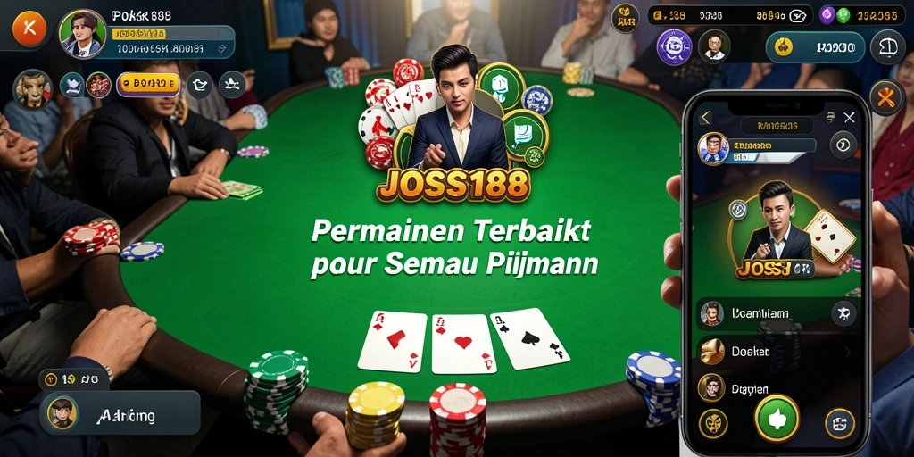 Tangkapan layar JOSS188 menampilkan gameplay seru dan interaktif di permainan Poker.