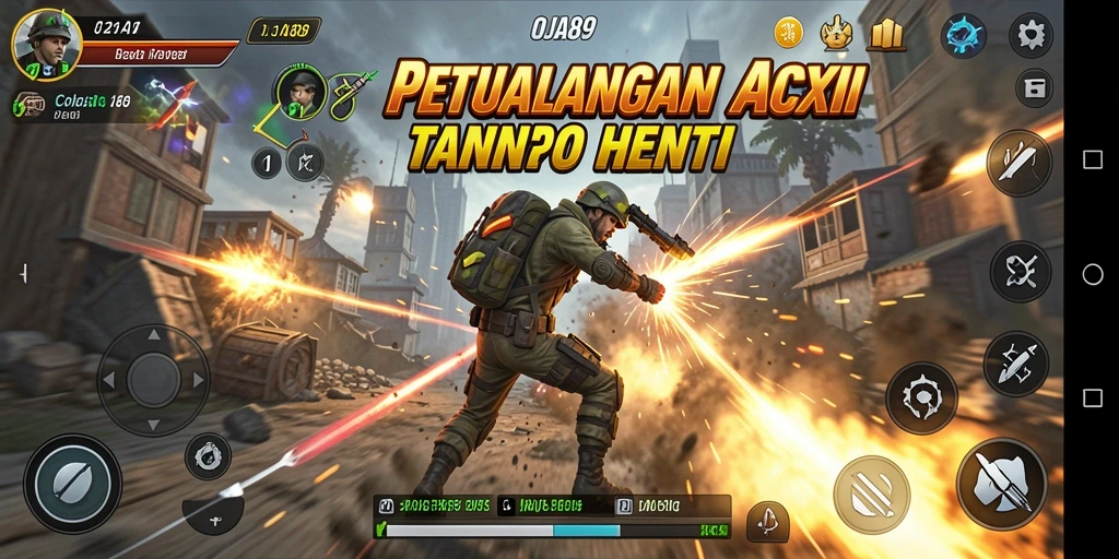 Tampilan gameplay OJA89 yang penuh aksi dan mendebarkan.