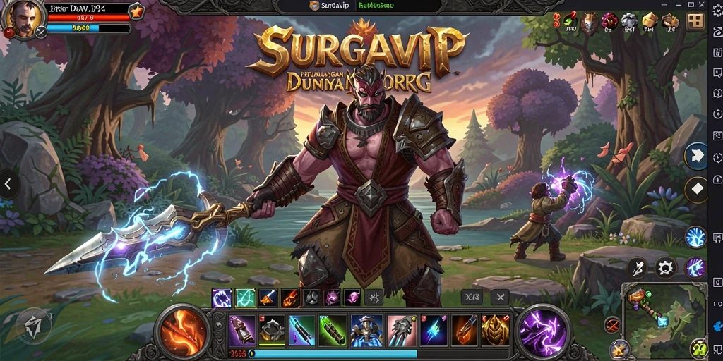 Gameplay SURGAVIP yang penuh petualangan dan aksi.
