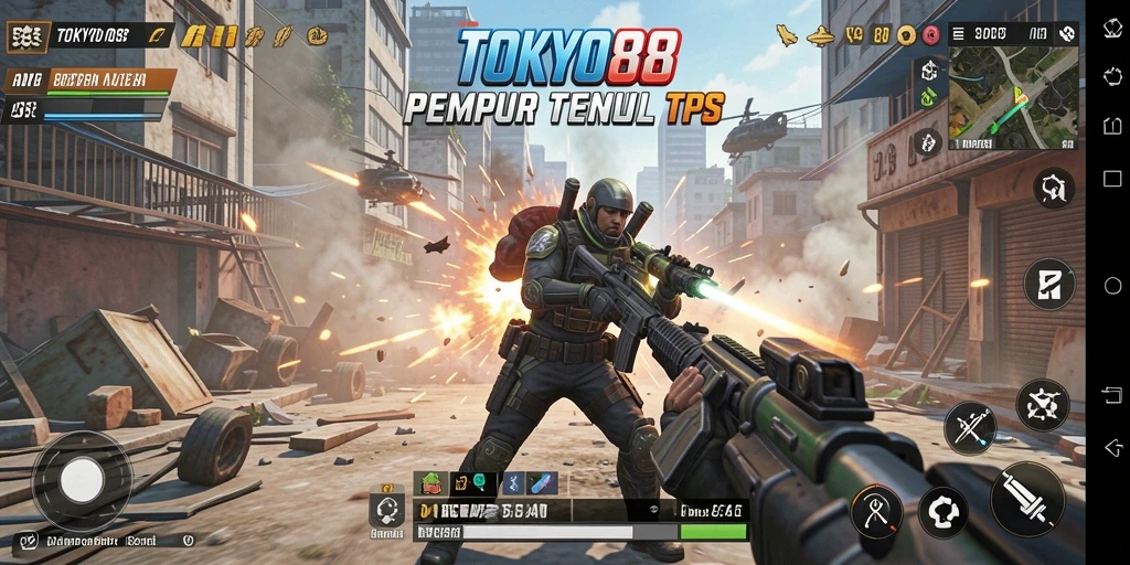 Gameplay mendebarkan dalam TOKYO88 yang penuh aksi TPS.