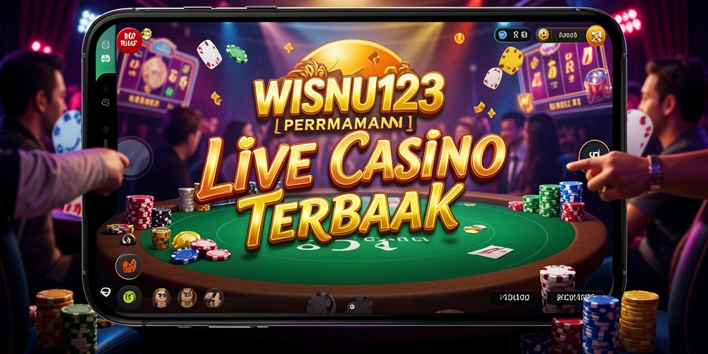 Tampilan gameplay Live Casino yang menarik dan interaktif di WISNU123.